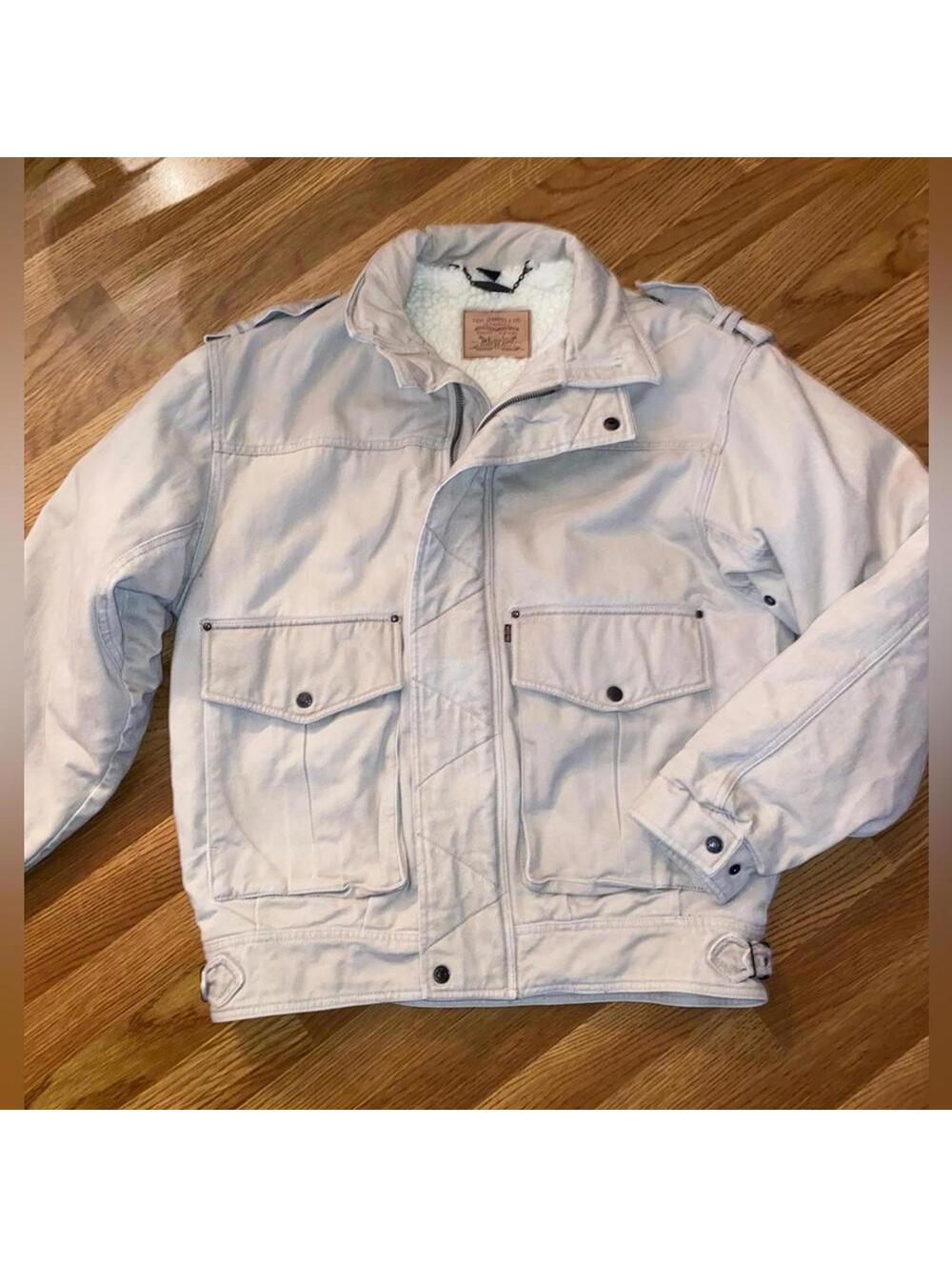 Vintage Men’s 80’s Levi’s Sherpa Lined Military Utility Trucker Style Jacket
